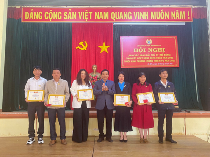 Hoi nghi Ban chap hanh Lien doan Lao dong huyen lan thu  2